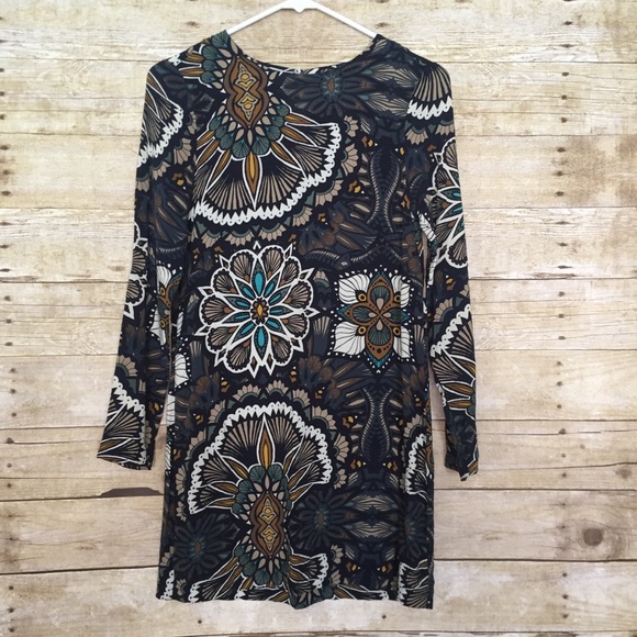 H&M Dresses & Skirts - H&M Brown Floral Dress Size 2